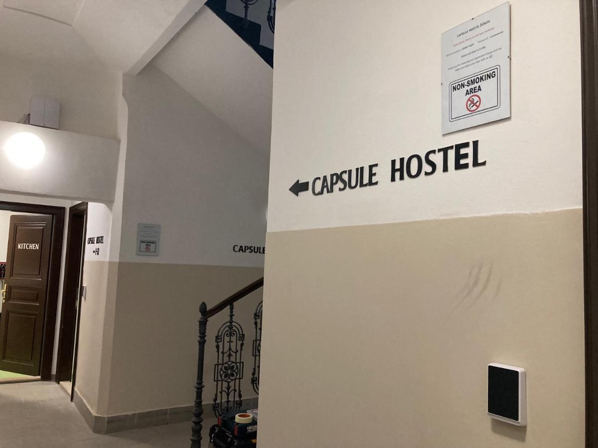 Capsule Hostel Zizkov Tower Прага Экстерьер фото